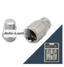 Гайка секретная M14x1,5 (32) конус, закрытая CH 4+2 ключа (КИТАЙ) VR 20905SP
