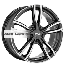 MSW 8x19/5x112 ET30 D73 73 Gloss Dark Grey Full Polished