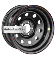 Off-Road Wheels 8x17/5x127 ET30 D75 Jeep черный (треугольник мелкий)