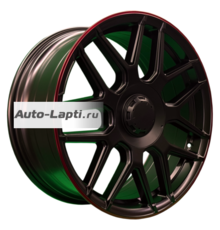 PDW 8,5x19/5x130 ET38 D66,6 L5424 Satin Black Red Lip (PDW)