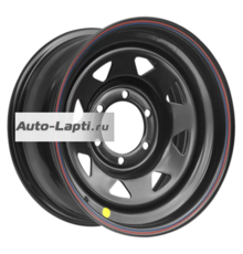 ZEPP 4x4 8x16/6x139,7 ET10 D110 Toyota Nissan Х (треуг. мелкий) Черный (LTM) (с увелич.полкой)